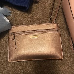 Authentic Kate Spade Rose Gold Wristlet